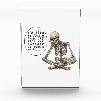 Healthy Life Can Wait Skeleton Fotoblock