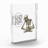 Healthy Life Can Wait Skeleton Fotoblock (Links)