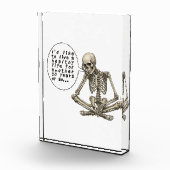 Healthy Life Can Wait Skeleton Fotoblock (Rechts)