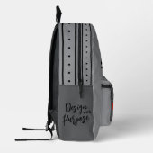 Healthy lifestyle design bedruckter rucksack (Links)