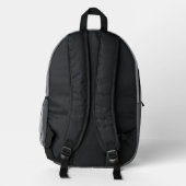 Healthy lifestyle design bedruckter rucksack (Rückseite)