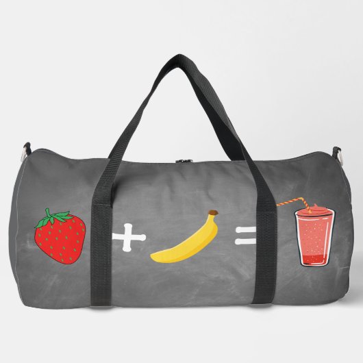 Healthy lifestyle design duffle bag (Vorderseite)