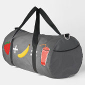 Healthy lifestyle design duffle bag (Rechte Ecke)
