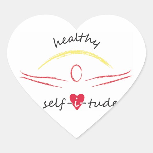 Healthy Selfitude Aufkleber (Vorderseite)