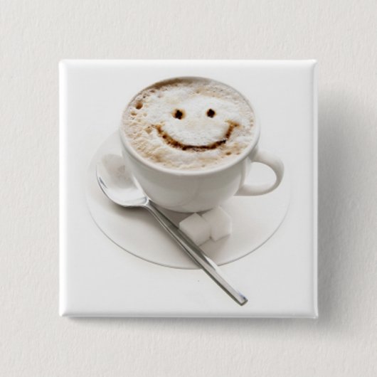 HealthyCoffee Spaß-Knopf-Abzeichen Button (Vorderseite)