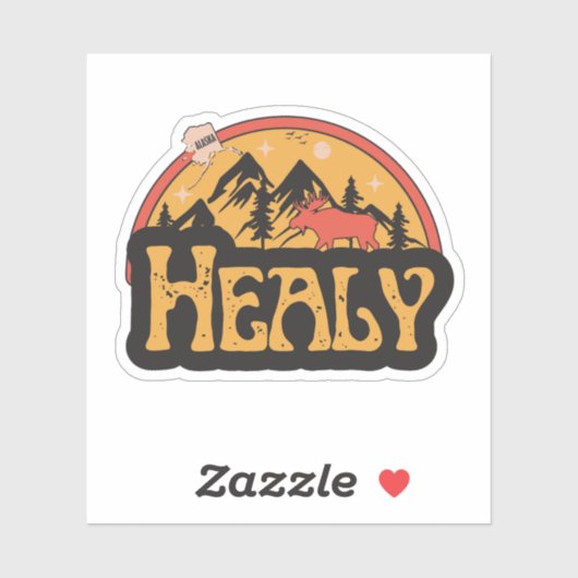 Healy, Alaska Sticker (Blatt)