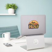 Healy, Alaska Sticker (Laptop auf Schreibtisch)