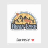 Healy Lake, Alaska Sticker (Blatt)