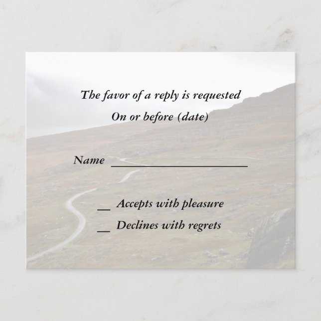 Healy Pass, Winding Road in Irland. (Vorderseite)