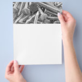 Heap der Nägel des Tischlers Flyer (Hand)