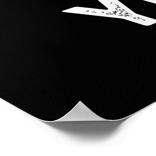 Hear Hear Hear Funny Brot Pun Dark BG Poster (Ecke)