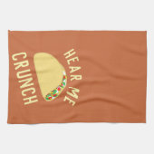 Hear  Me Crunch Taco Geschirrtuch (Horizontal)