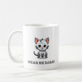 Hear Me Roar t-shirt Kaffeetasse (Links)