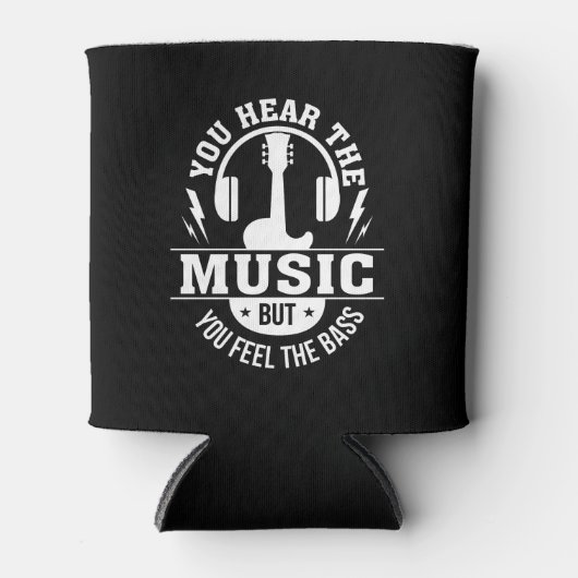 Hear Music Feel Bass Bass Gitarre Player Dosenkühler (Vorderseite)