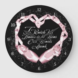 Hear Our Ballet Hearts Large Clock Große Wanduhr