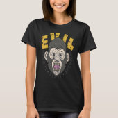 Hear, See, Speak Evil Chimp T-Shirt (Vorderseite)