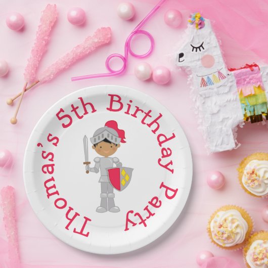 Hear Ye Blonde Niedlich Knight Pappteller (Party)