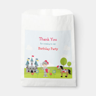 Hear Ye Brünett Knight Birthday Party Geschenktütchen