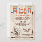 Hear Ye Medieval Renaissance Royal Birthday Einladung (Vorderseite)