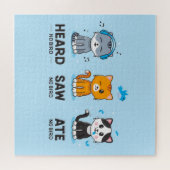 Heard Saw Ate No Bird Puzzle (20x20) (Horizontal)