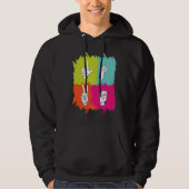 Hearing Aid Deaf Pride ASL hand sign language Gest Hoodie (Vorderseite)