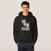 Hearing Aid Deaf Pride ASL hand sign language sit  Hoodie (Vorne ganz)