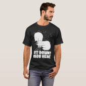 Hearing Aid Deaf Pride ASL hand sign language sit T-Shirt (Vorne ganz)