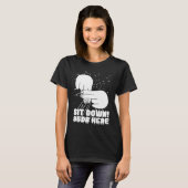 Hearing Aid Deaf Pride ASL hand sign language sit  T-Shirt (Vorne ganz)