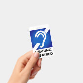 Hearing Impaired Support Badge Ausweis (Handheld)
