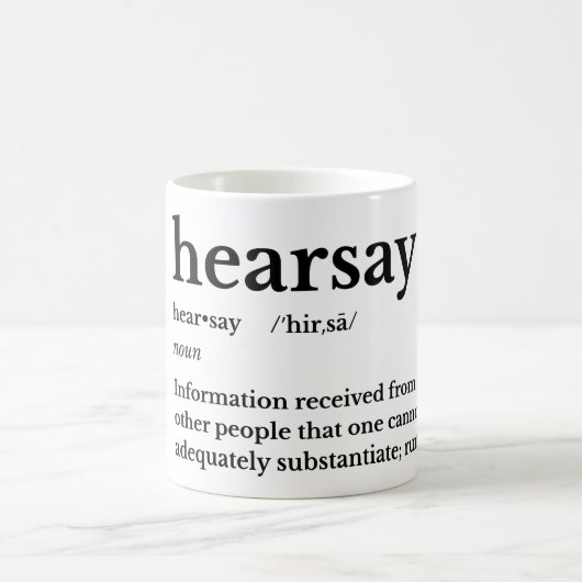 Hearsay Coffee Tasse (Mittel)