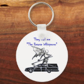 Hearse and Grim Sensenmann Skeleton Goth Spaß Schlüsselanhänger (Vorderseite)