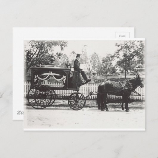 Hearse Postkarte (Vorne/Hinten)