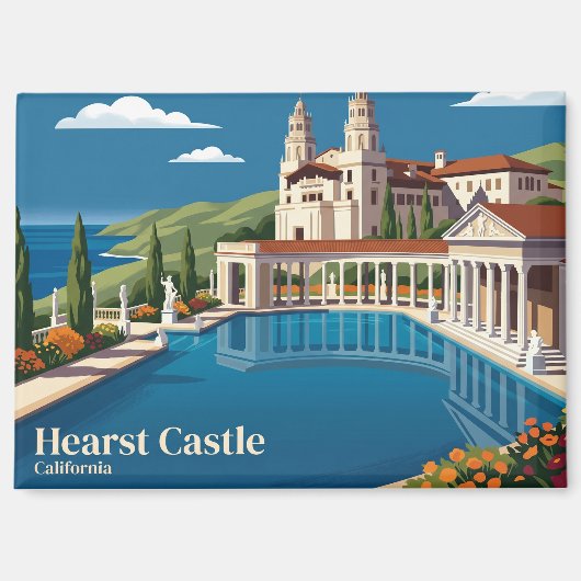 Hearst Castle USA Magnet (Vorderseite)