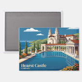 Hearst Castle USA Magnet (Vorderseite/Rückseite)