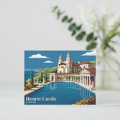 Hearst Castle USA Postkarte (Stehend Vorderseite)