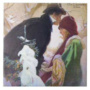 Hearst's International Cover, Alphonse Mucha Fliese