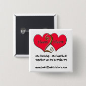 heart2heartsisters button (Vorne & Hinten)