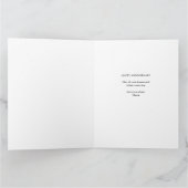 Heart 11 Foto CollageLove You Script Anniversary Karte (Innenseite)