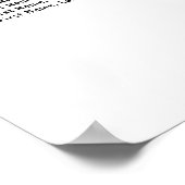 Heart 7-Tisch Hochzeitskarte aus Goldfolie Poster (Ecke)