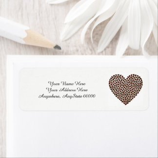 Heart Address Labels