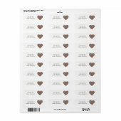 Heart Address Labels (Vorne)
