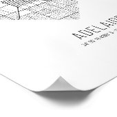 Heart Adelaide City Map (Australien) Poster (Ecke)