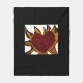 Heart Aflame  Fleecedecke (Vorderseite)
