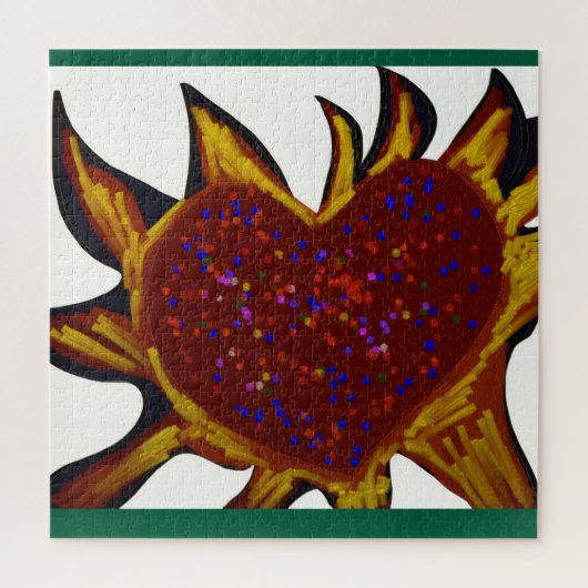 Heart Aflame Jigsaw Puzzle (Vertikal)