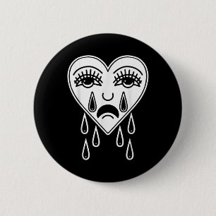 Heart American Traditional Tattoo Old Schoo Button