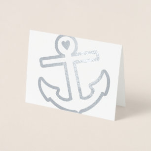 Heart Anchor Stationery Folienkarte