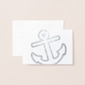 Heart Anchor Stationery Folienkarte (Vorderseite mit Umschlag)