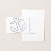Heart Anchor Stationery Folienkarte (Anzeige)