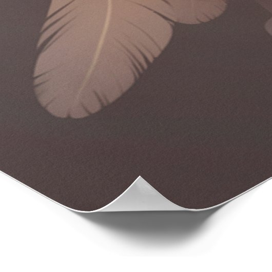 *~*~ Heart Angel Peach Wings AP78 Opal Poster (Ecke)