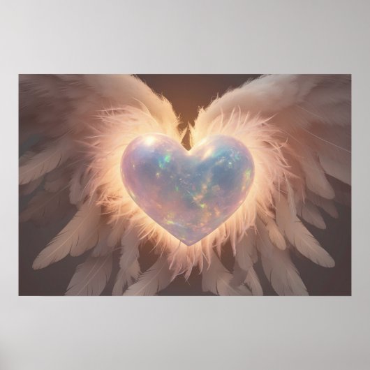 *~*~ Heart Angel Peach Wings AP78 Opal Poster (Vorne)